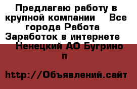 Предлагаю работу в крупной компании  - Все города Работа » Заработок в интернете   . Ненецкий АО,Бугрино п.